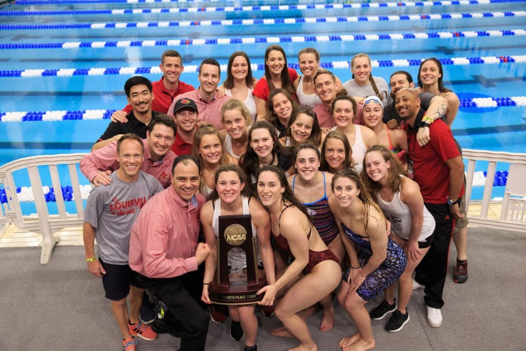 Womens Swimming And Diving Makes History At Ncaas Comerford Shines • The Louisville Cardinal